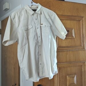 Howler Bros men's cream button-up Large